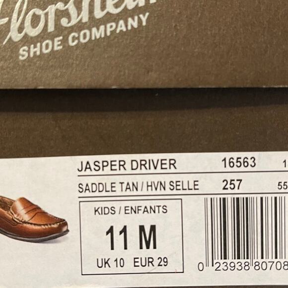 Florsheim Little Kids Leather Jasper Driver Classic Penny Loafer Tan Size 11 NEW - Picture 8 of 11